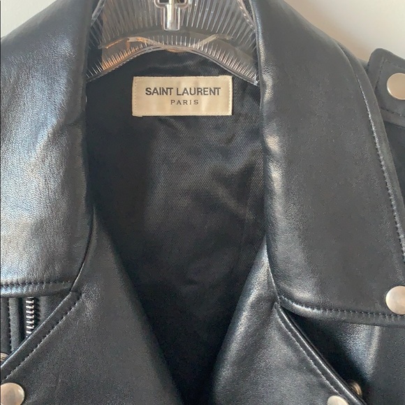 Hedi Slimane YSL Saint Laurent Moto Leather Jacket - Picture 2 of 6